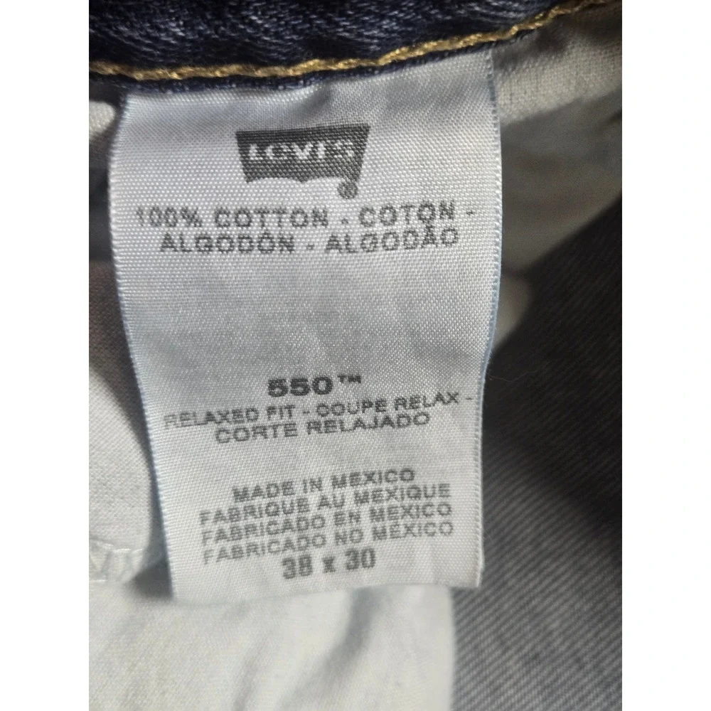 Levis 550 Relaxed Fit Jeans Mens 38x30 Medium Wash Blue Denim 2011 Vtg‎
